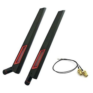 New ASUS Antenna ASUS AC88U AC68U Dual Band Through Wall 12DBi High Gain Red and Black Pin