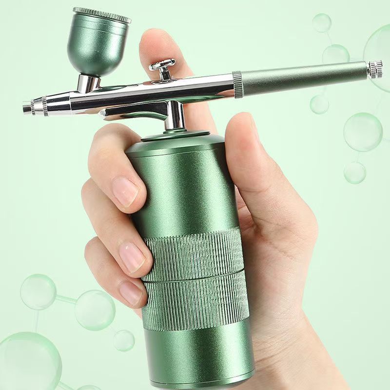 녹색 플라스틱 냄비 20 ml의 스프레이 악기 세트