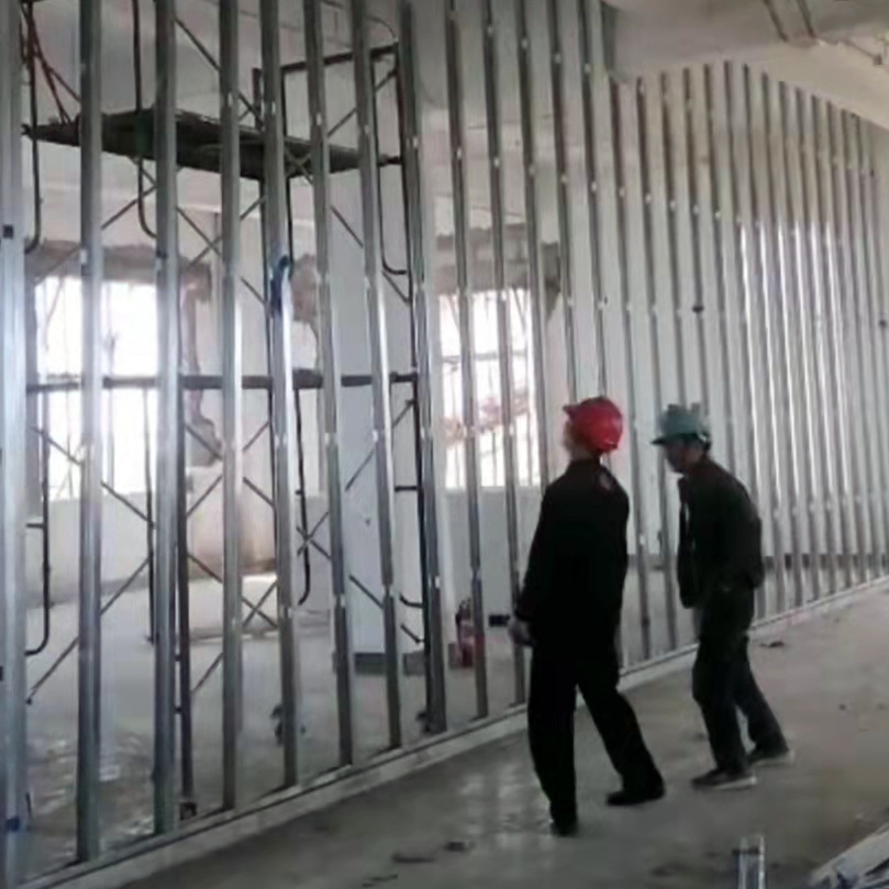 办公楼吊顶隔墙材料轻钢龙骨石膏板批发工程施工安装包工包料