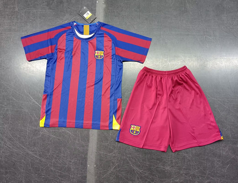 レトロサッカーユニフォーム半袖子供服スーツバルセロナレアルマドリードジャージインテルナツィオーネ代表チームブラジルアルゼンチンベビー服|undefined