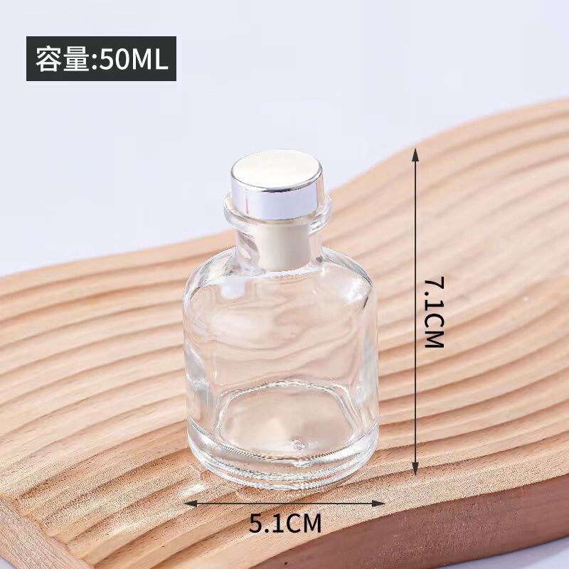 现货ins无火香薰瓶卡口香薰瓶透明大肚无火藤条扩香玻璃香薰瓶子|undefined