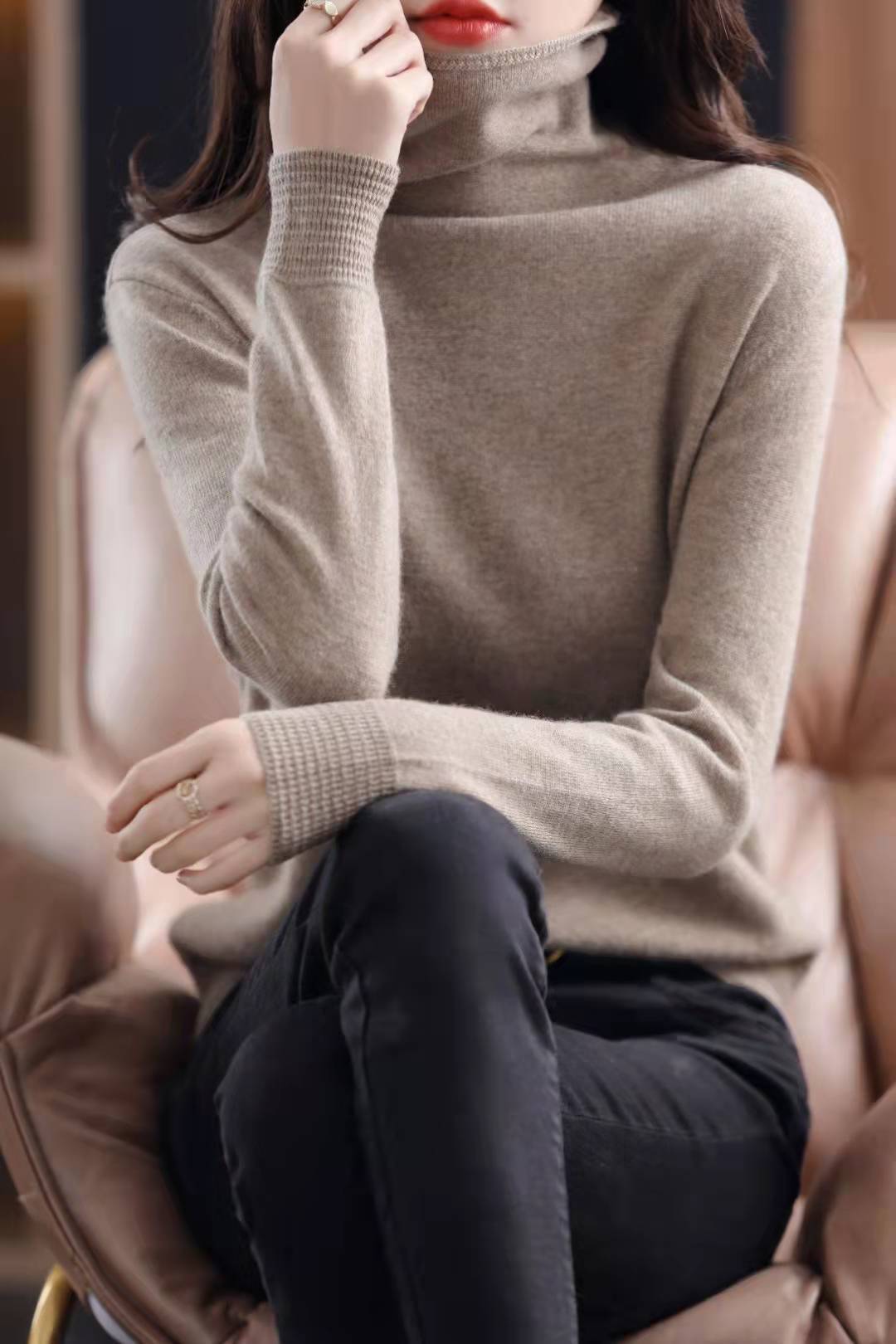 紫绒驼色