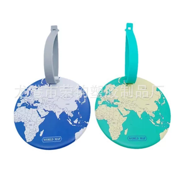 Manufacturers set round luggage tag travel luggage tag information address tag pattern shape size can be ordered