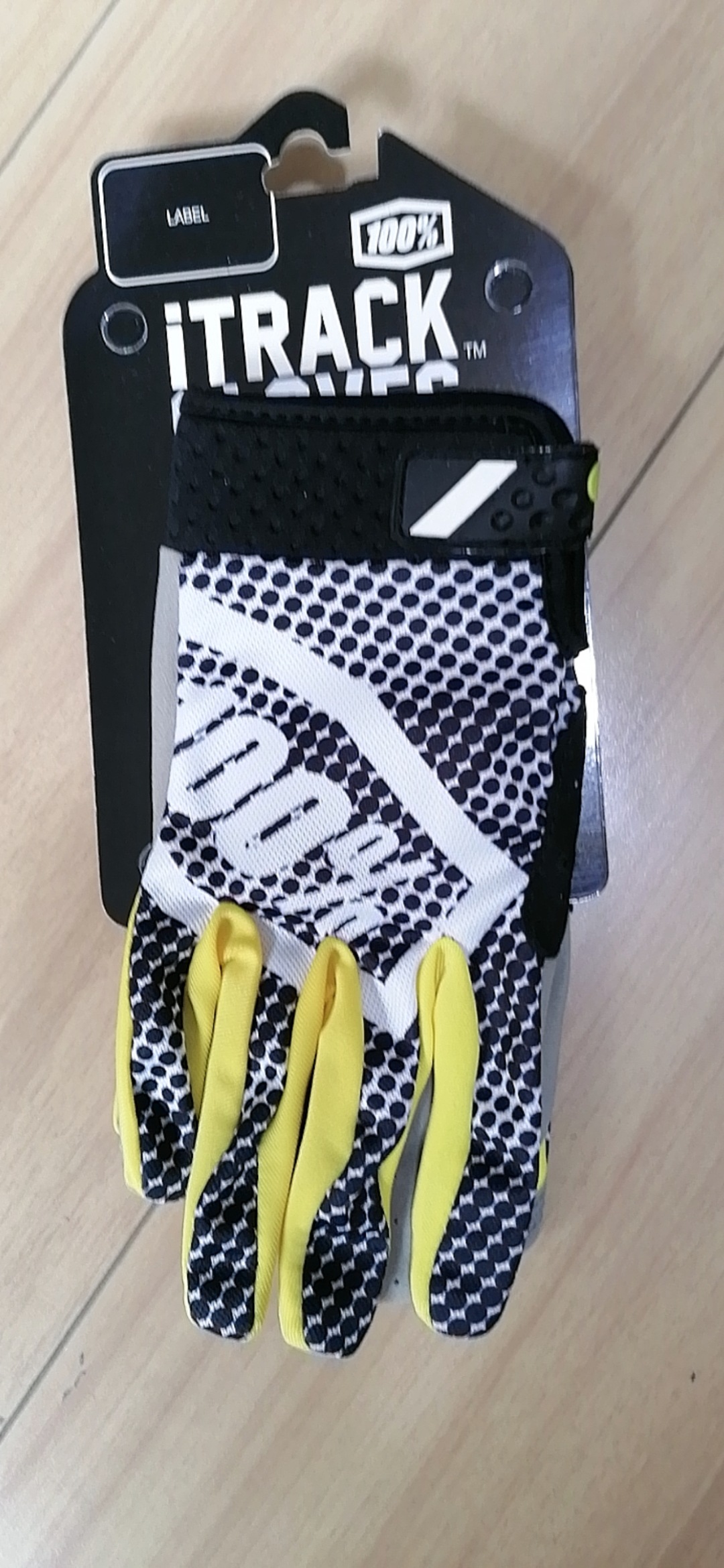 Мотоперчатки 100% черные, размер S