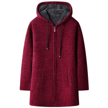 一件代发品质好 秋冬季新款男士休闲中长款外套百搭加绒风衣夹克