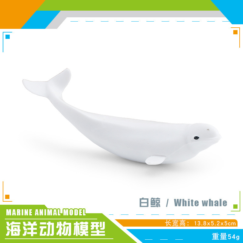 Simulación transfronteriza tiburón beluga pez diablo pez caparazón pez mariposa pez araña modelo de animales marinos decoración estática