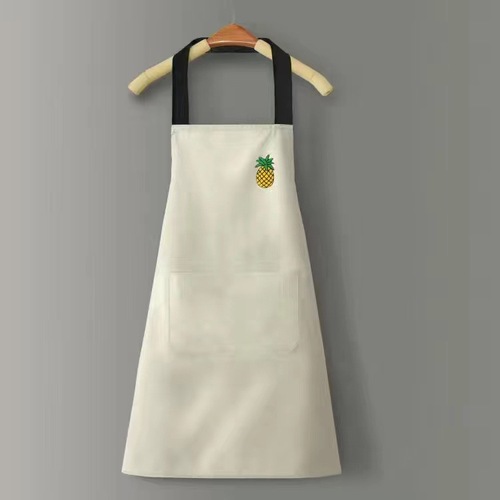 Home Kitchen Apron Washable Hand Waterproof Oilproof Simple Workwear Gift Belt for Men and Women with Custom Printed LOGO
