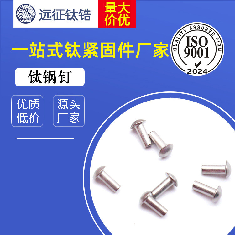 工厂直销 钛球钉 钛锅钉 钛螺钉 钛铆钉 钛抽芯铆钉 钛紧固件