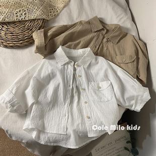 Thin as cicada wings ~ Korean version of light children's sun protection clothing summer boys and girls sun protection shirt coat baby cardigan