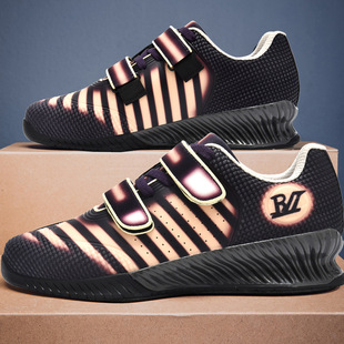 Special Weightlifting Shoes for Men, Indoor Squat and Deadlift Shoes, Gym Professional Sports Fitness Shoes, Strength Comprehensive Training Shoes