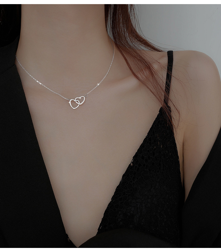 1 Piece Quantity Lady Heart Shape Titanium Steel Plating Pendant Necklace
