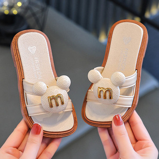 Children's Slippers Girls' Summer 2025 New Indoor Home Large and Large Children's Girls' Non-Slip Baby's Outer Wear Sandals