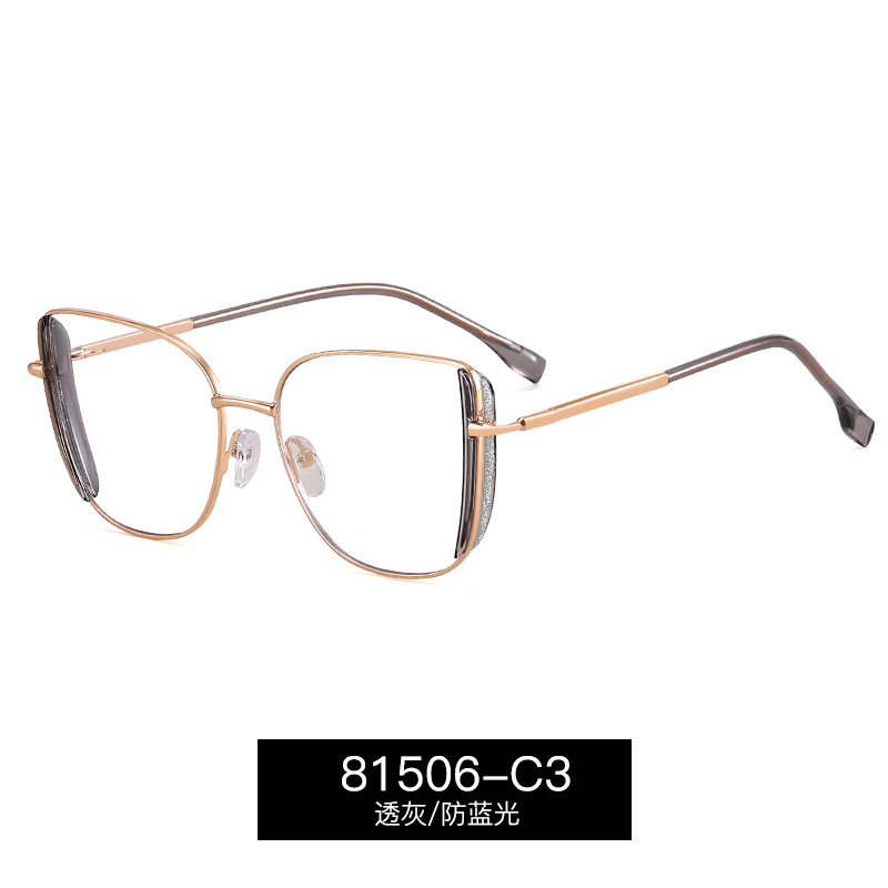 81506 nuevos productos de tendencia europea y americana anteojos de luz azul marco completo TR marco marco marco marco cómodo pie de resorte marco de lentes miopía