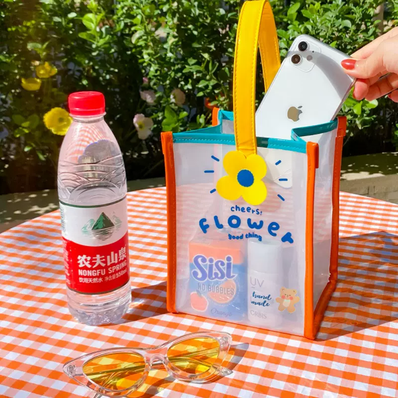 现货pvc卡通磨砂半透可爱儿童节果冻包幼儿园儿童节礼品袋零食袋