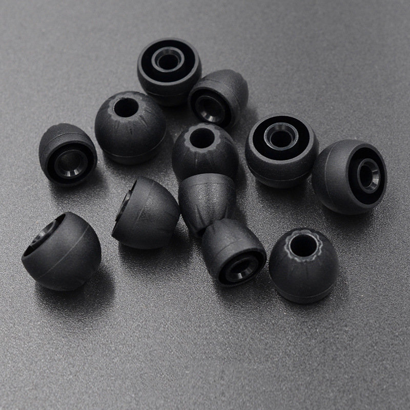 Suitable for Kz Headphones Silicone Sleeve Threaded In-Ear Earplug Sleeve Earmuff Silicone Sleeve Bullet Ear Cap Universal
