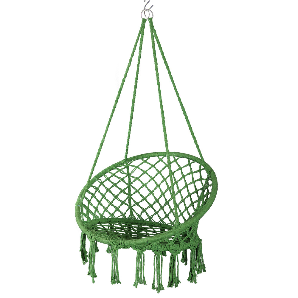Sanjia-cuna oscilante para patio tejida a mano, silla tipo cesta colgante para interiores, hamaca para acampar al aire libre de estilo europeo, venta al por mayor