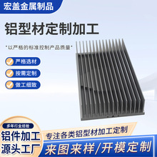 梳子型散热器加厚LED散热器车灯散热密齿异型铝材铝型材散热器