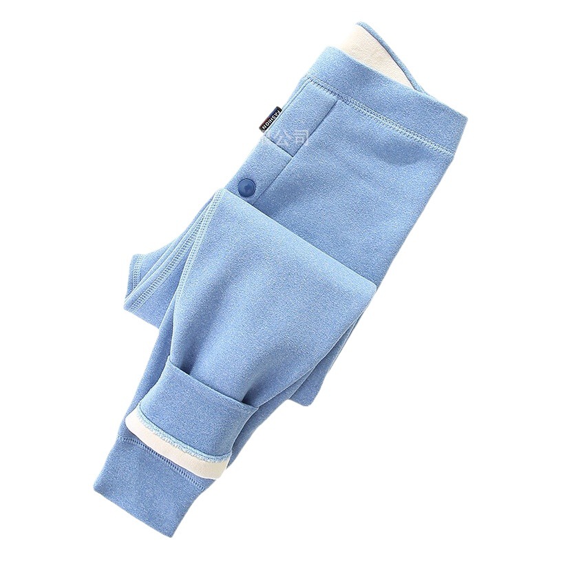 2025 Winter Children's Thermal Pants, Extra Large Size, Fleece-Lined Leggings, Cotton Pants for Inner Wear, Elastic High-Waisted Pants