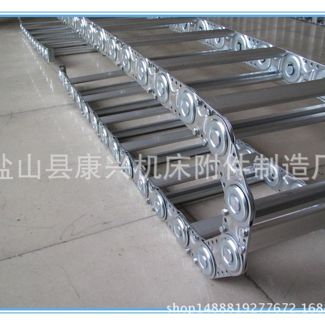 机械设备钢铝拖链全封闭穿线工程钢制拖链机床不锈钢坦克链