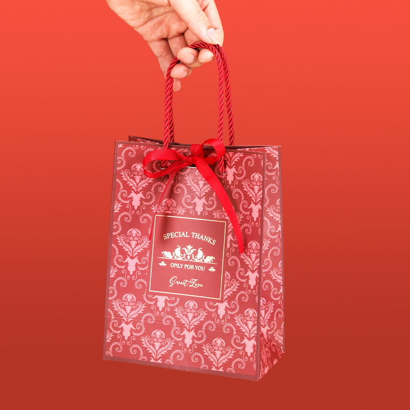 웨딩 캔디백 레드, 세로형 S사이즈 15*8*21