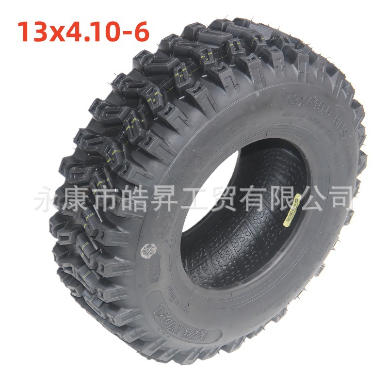 小四轮摩托车卡丁沙滩车配件 13X4.10-6寸真空飞机轮胎加厚越野胎