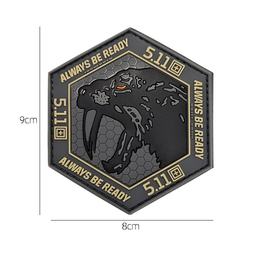511 Velcro Badge Tire Bear Tactical Vest Morale Badge Sports Sticker 3D PVC Rubber Washable Armband