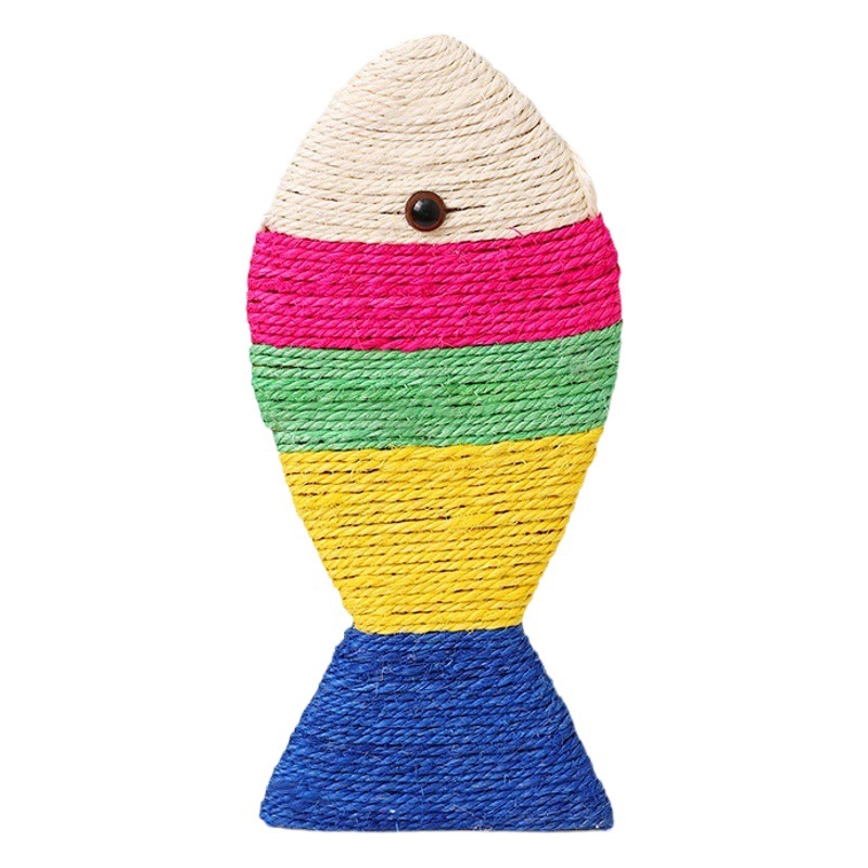 Juguete para Gatos, Rascador de Sisal en Forma de Pez, Resistente al Desgaste y Antideslizante, Juguete para Afilar Uñas para Aliviar el Aburrimiento, Fabricante de Juguetes para Gatitos al por Mayor