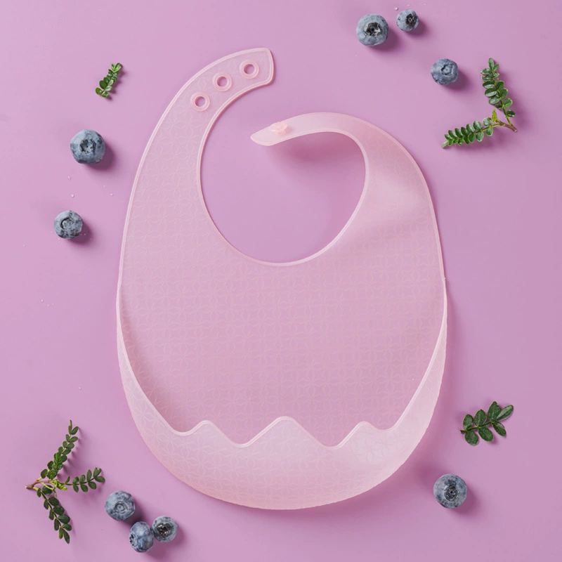Children's soft light and thin waterproof foldable bib, ultra thin storage system for food, with pocket