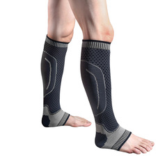 Sports Ankle Knit Extended Compression Socks with Breathable Pressure Leggings for Basketball Football Hiking Compression Leg Wraps