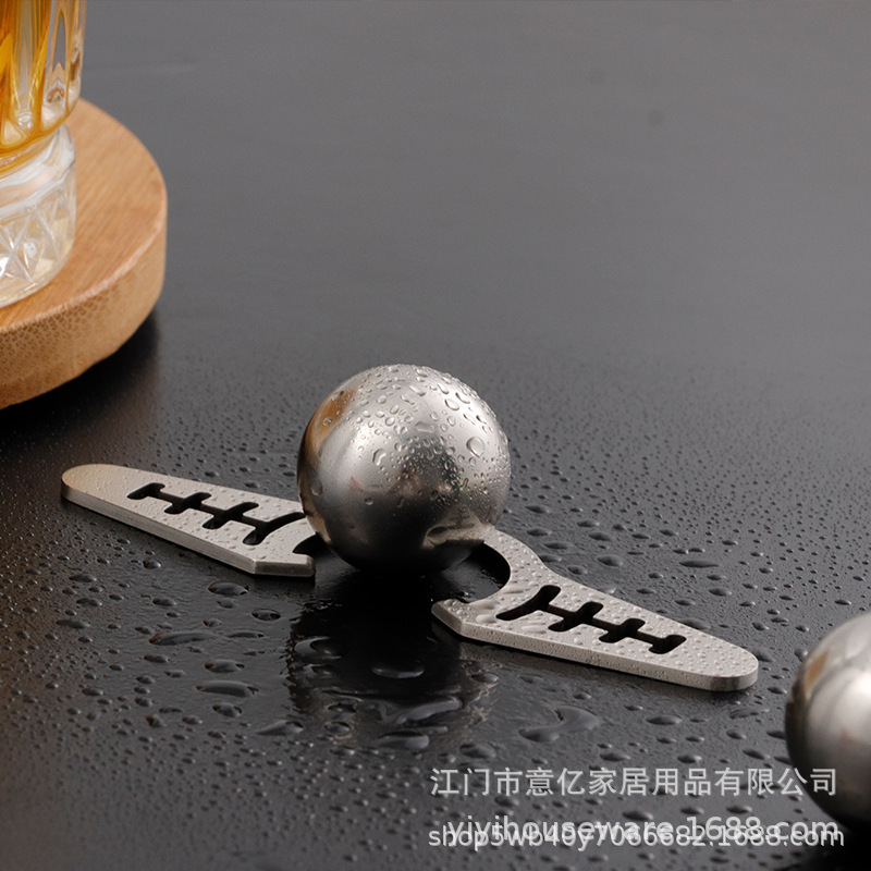 In-stock household coffee ice ball, stainless steel coffee ice ball, reusable stainless steel ice ball holder