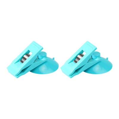 Car Glasses Clip/Bill Clip glass suction cup clip - blue