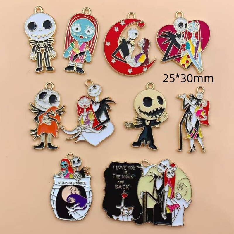 Skull Jack Lisa Pumpkin Witch Oil Drop DIY Alloy Jewelry Accessories Oil Drop Halloween Set Pendant Skull Jack Lisa Pumpkin Witch Oil Drop DIY Alloy Jewelry Accessories Oil Drop Halloween Set Pendant