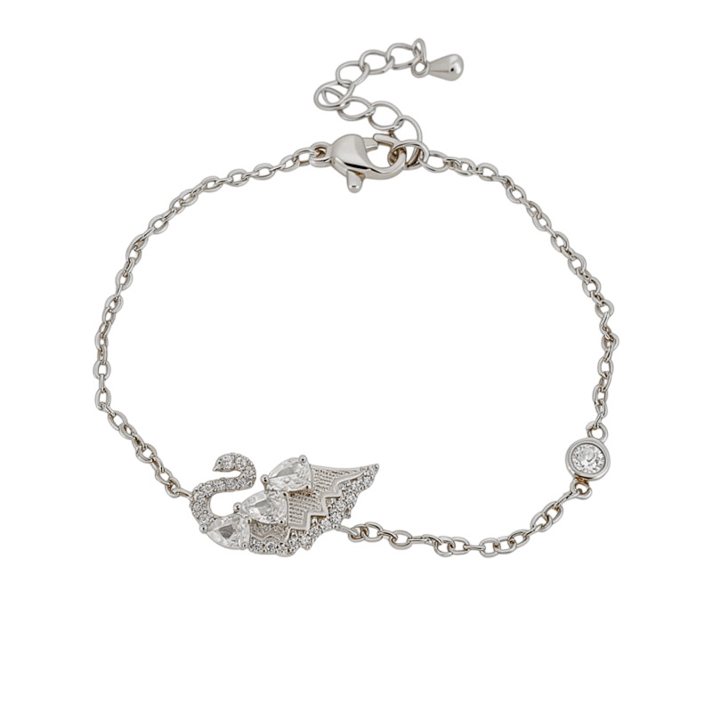 Modas versátiles pulseras de piedra de cisne lujoso ligero nicho pulseras de alta calidad temperamento exquisito joyas personales al por mayor image 6