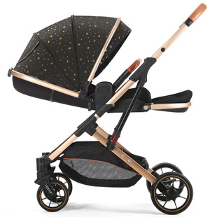 Baby Stroller Can Sit and Lie Down, Two-Way Foldable, High-View, for Newborns and Children, Mixed Batch Wholesale, Lightweight
