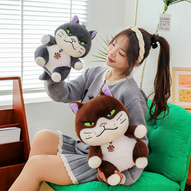 可爱黛西猫公仔毛绒玩具创意少女心大脸猫玩偶布娃娃生日礼物批发|undefined