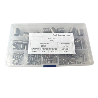 304不锈钢螺纹护套钢丝螺套【 M3-M12盒装150粒】出口外贸螺套