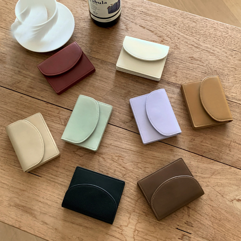 Coreano de alto valor billetera de niñas bolso de tarjetas de identificación portátil multifuncional de gran capacidad bolso de cambio en estudiantes simples