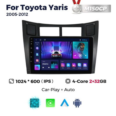 DVD Navigation Yaris 2005-2012 Toyota - m150cp-232-quad-core-wifi-version