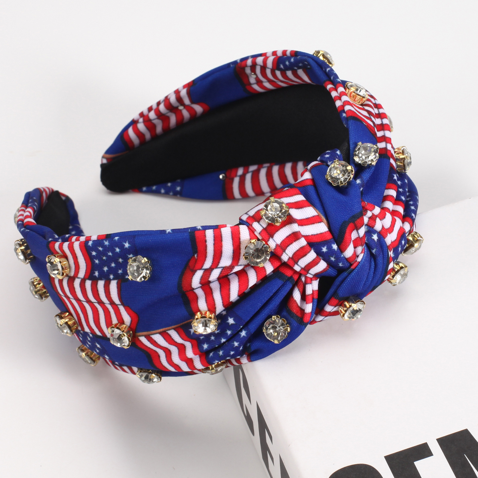 Women's Bohemian Color Block Cloth Printing Hair Band display picture 4