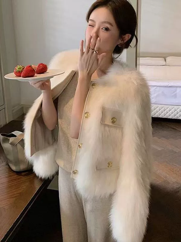 Демисезонная облегающая куртка, стиль Chanel, корейский стиль