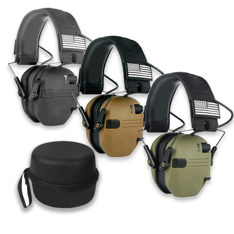 Звукоизоляционные наушники с шумоподавлением, тактическая гарнитура, наушники с шумоподавлением, гарнитура для спорта на открытом воздухе, охотничья гарнитура
