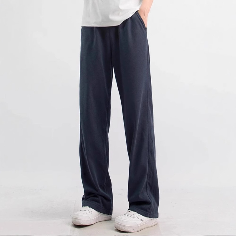 navy blue American Sports Pants Men's Autumn and Winter Narrow Straight Pants Trendy Brand Retro Loose Casual Pants navy blue American Sports Pants Men's Autumn and Winter Narrow Straight Pants Trendy Brand Retro Loose Casual Pants