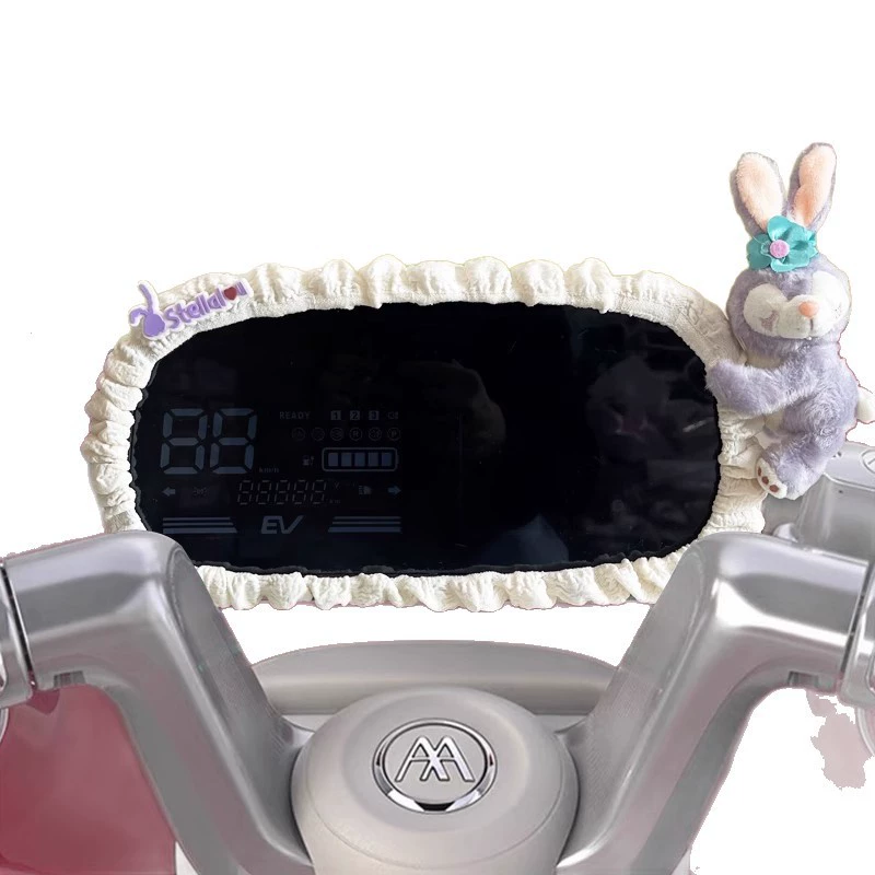 Electric three-wheeled bike, dial, cartoon protective case, cute universal accessory