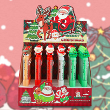 创意圣诞迷宫圆珠笔萌粒公仔新奇特趣味益智笔走珠款学生学习文具