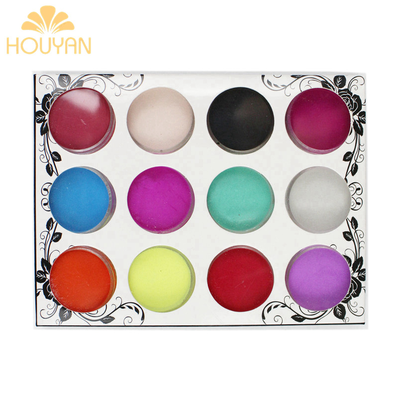 Nails color carving powder twelve -color crystal powder crystal…