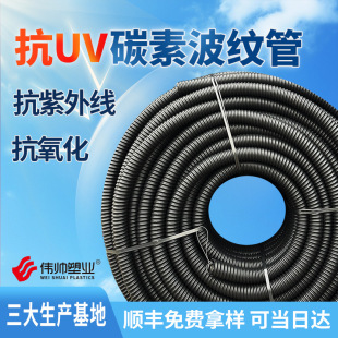 Anti-Uv Corrugated Pipe Pe Flame Retardant Pipe Anti-Uv National Standard Anti-Static Anti-Aging Plastic Corrosion Resistant