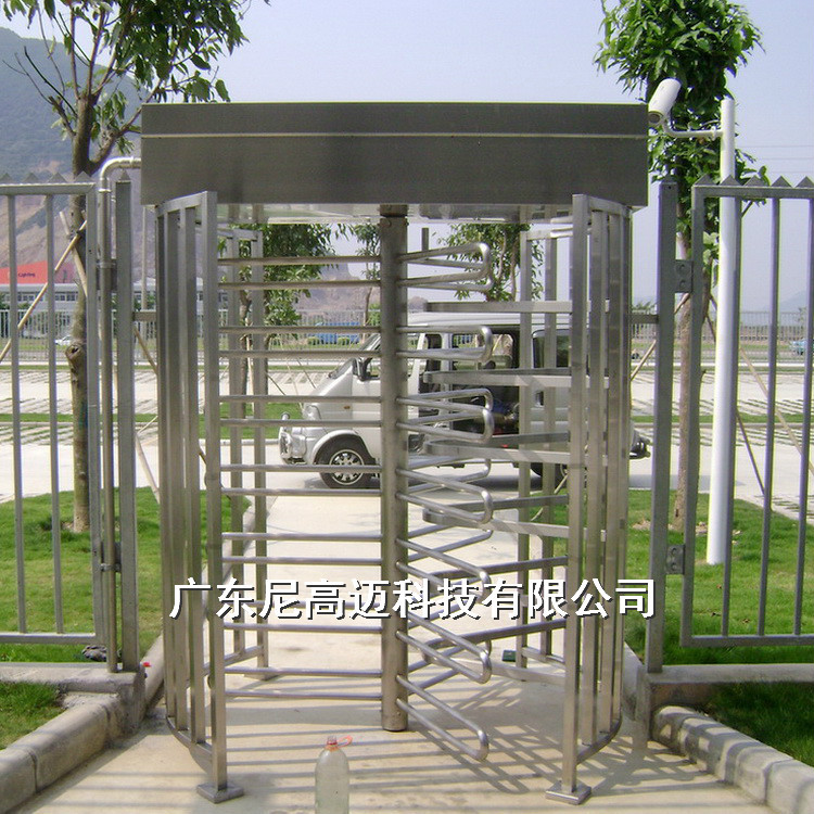 不锈钢旋转栅门智能电控半自动刷卡人脸识别单向全高滚闸厂家价格
