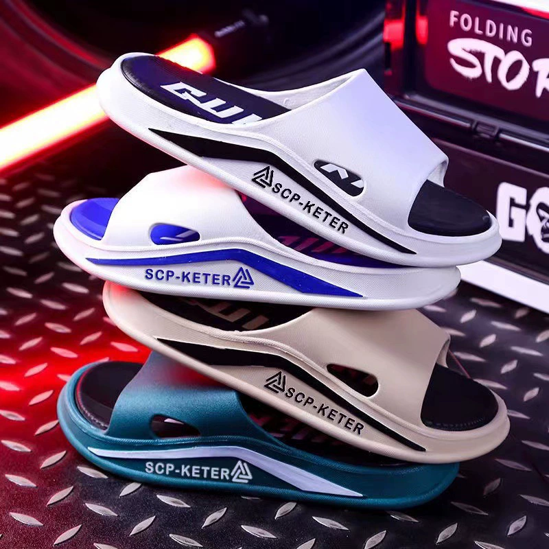 [Feeling like stepping on shit] Men's four-season thick-soled super-soft home bathroom bathing Internet celebrity sandals for women