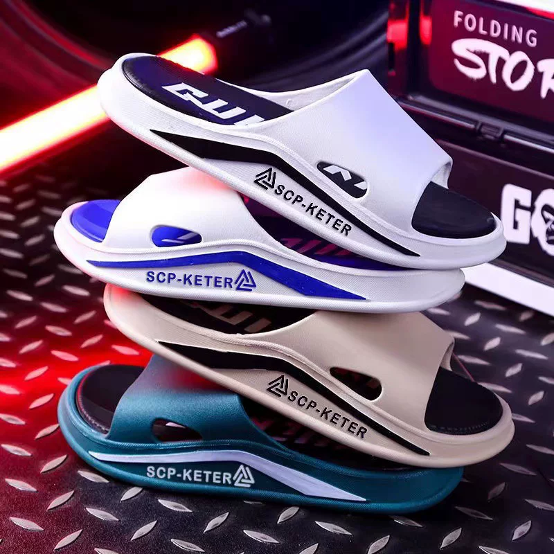 [Feeling like stepping on shit] Men's four-season thick-soled super-soft home bathroom bathing Internet celebrity sandals for women