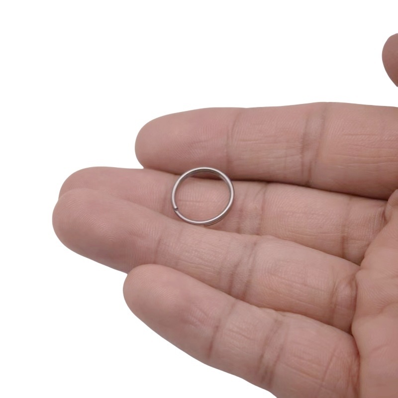 チタン合金キーホルダーキーリング純チタンキーホルダーメーカー卸売り10-35mm多目的錆びないリング|undefined